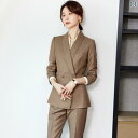 スタイリッシュ 女性 スーツ レディース 職場の 高級 スーツ 初秋 作業着 プロの カジュアル 通勤