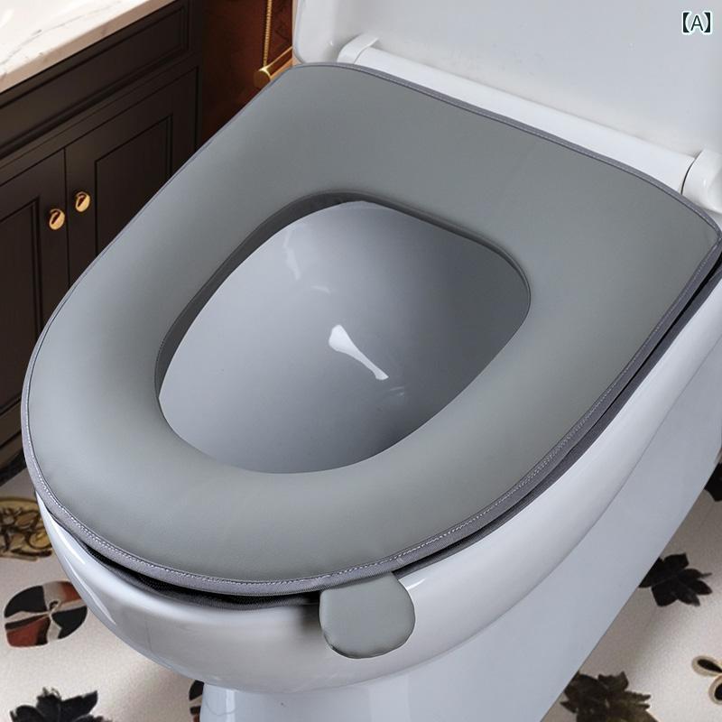 トイレマットカバー 高級 レザー トイレ マット 防水 洗える 家庭用 夏用 ジッパー 付き 特大 シート ..