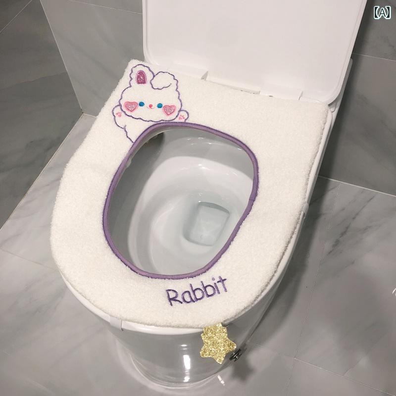 トイレマットカバー の ぬいぐるみ クマの オール シーズン ユニバーサルトイレ マット オールインクル..