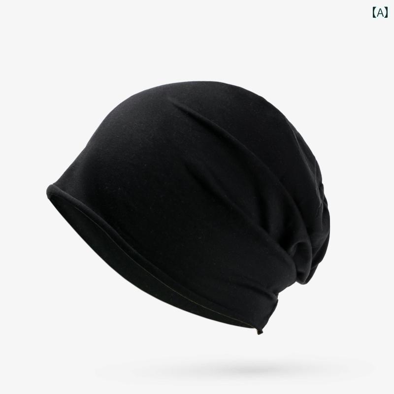 ヘアキャップ キャップ 産後 帽子 夏用 薄手 コットン 通気性 ヘッド ハット パイル スリーピング キャ..