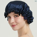 ヘアキャップ キャップ レース スタイル 二 重層 ナイトキャップ 100 桑 帽子 ドライ ヘア スカーフ ホーム スムーズ ケア