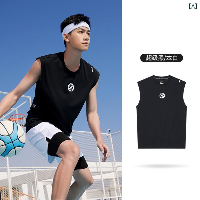 バスケットボール ウェア メンズ 361 バスケットボール ジャージ メンズ 夏用 ノースリーブ Tシャツ アイス 通気性 スポーツ シューティングトレーニング ベスト