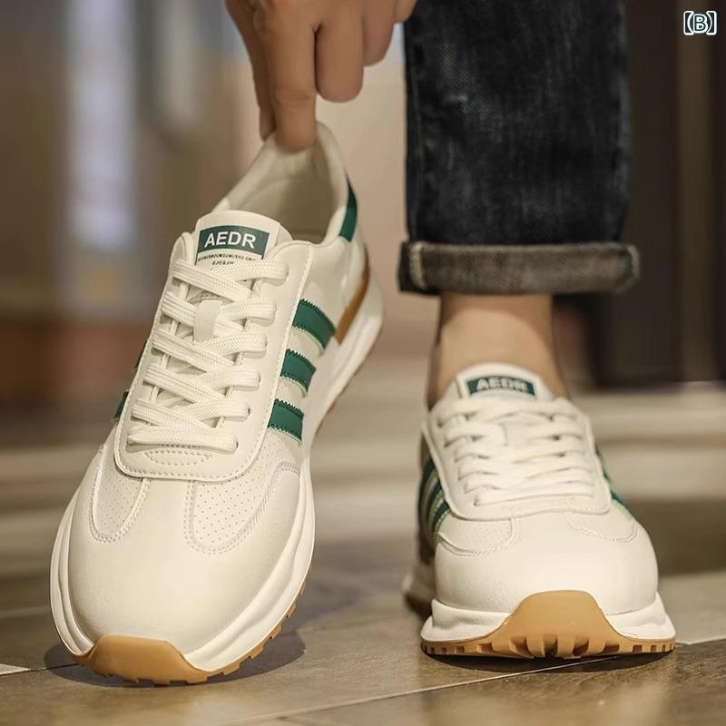 メンズ スタイリッシュ スニーカー メンズシューズ 夏 通気性 2025 カジュアル シューズ ホワイト メンズ フォレストガンプ スポーツ