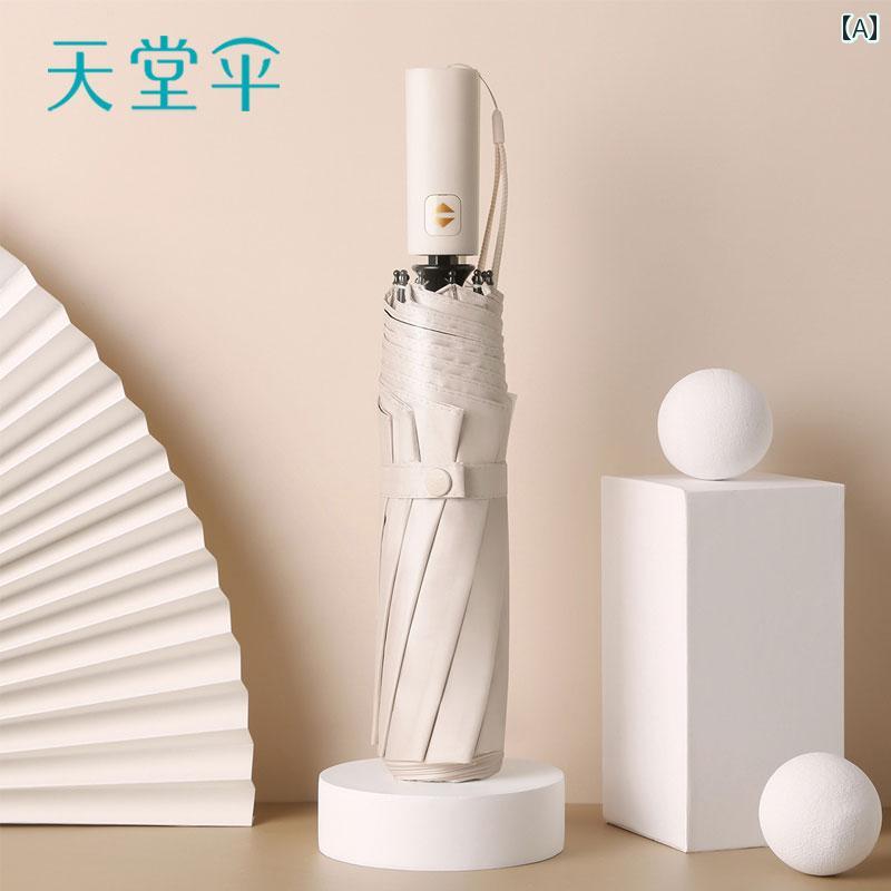 折り畳み式　傘 パラダイス 傘全自動 高級 折りたたみ 大型 晴 雨 兼用 傘 学生用 日傘 日焼け防止 強化 厚手 男女兼用