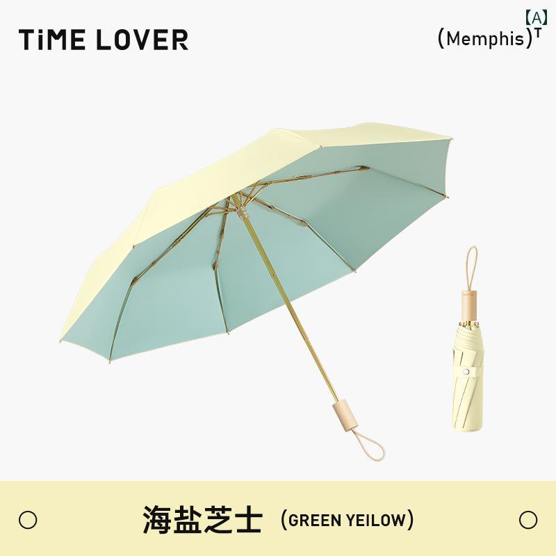 折り畳み式　傘 TIME &ampamp LOVER 傘 レディース 晴 雨 兼用 日傘 紫外線 カット 強力 日焼け防止 大型 UPF 50