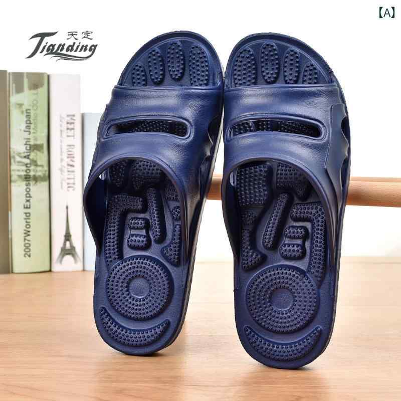 健康サンダル 天 頂の 夏用 EVA サンダル 男女兼用 家庭用 浴室用 軽量 滑り止め 耐摩耗 足 ツボ マッサージ用 スリッパ