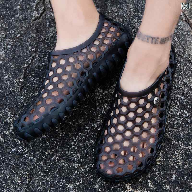 健康サンダル メンズ レディースの クロック シューズ 夏の 通気性の ある ソフト ソールの ドライビング サンダル ウェーディングシューズ 屋外の 滑り止め 速乾 ビーチ