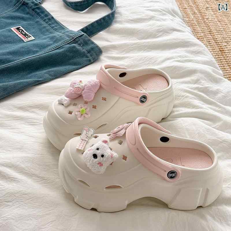 健康サンダル 女性用 厚底 ホール シューズ 2025夏 アウトドア ビーチ 滑り止め 防臭 アーチ EVA サンダル