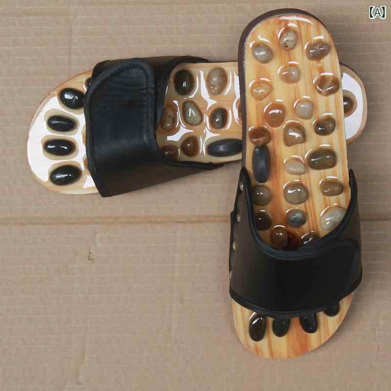 健康サンダル マッサージ スリッパ 足の ツボ 小石 フットマッサージ シューズ メンズ レディースの 夏の 屋内