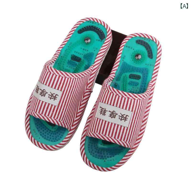 健康サンダル マッサージ スリッパ ツボ ペディキュア シューズ メンズ 石畳 底 滑り止め ソール ヘルスケア 室内 ホーム サンダル レディース 夏