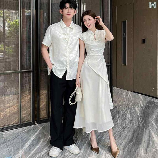 パンツドレス レディース カップルの 服装 2025 フランスの 優しい スタイル チャイナ風 ドレス ウエスト スリム チャイナ パンツドレス レディース カップルの 服装 2025 フランスの 優しい スタイル チャイナ風 ドレス ウエスト スリム チャイナ