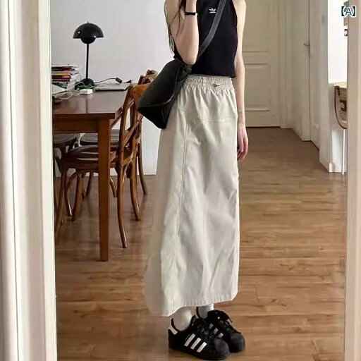 パンツドレス レディース アメリカン レトロ 大きいサイズ 作業着 スカート 女性用 太め mm ヒップを カバー して 細く 見える ハイウエスト スリット ミディアム ロング aライン 春 パンツドレス レディース アメリカン レトロ 大きいサイズ 作業着 スカート 女性用 太め mm ヒップを カバー して 細く 見える ハイウエスト スリット ミディアム ロング aライン 春