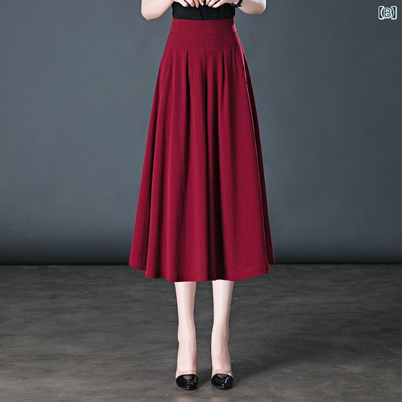 パンツドレス レディース 夏用の レディース 冷感 七分丈 スカート パンツ 薄手 ハイウエスト スリム ドレープ ゆったり シフォン ママ向け 小さめ ワイド レッグ