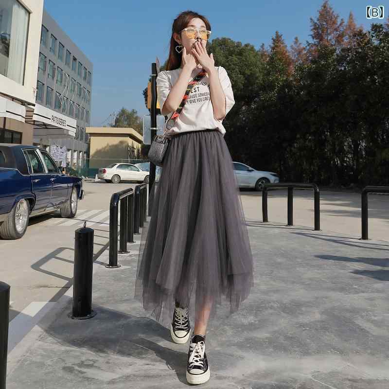 パンツドレス レディース ガーゼ スカート ハーフ 丈 レディース 夏 2025 ハイエンド 不規則 ブラック S サイズ ミディアム メッシュ パフィー