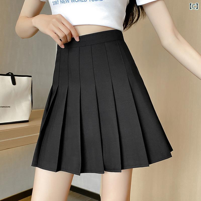 パンツドレス レディース ロング プリーツスカート 春夏 秋 伸縮性の ある ミドル 丈 スカート カレッジ スタイル ハイウエスト スリム 露出 防止 背の 高さ JK スカート。