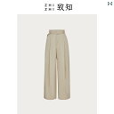 パンツドレス レディース Zhizhi ZHIZHI ミッドナイト ソング コットン ハイウエスト ワイド レッグ パンツ レディース 春夏 カーキ カジュアル