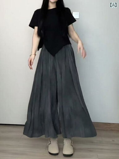 パンツドレス レディース 夏の 女性用 高級 カジュアル スカート 大きいサイズ 太った mmで 肉を カバー して 細く 見える ハイウエストで ドレープの aライン パンツ パンツドレス レディース 夏の 女性用 高級 カジュアル スカート 大きいサイズ 太った mmで 肉を カバー して 細く 見える ハイウエストで ドレープの aライン パンツ