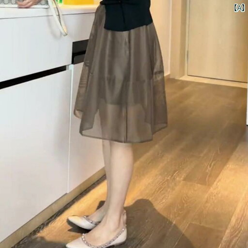 パンツドレス レディース の ある メッシュ スカート ハーフ 丈 レディース 春夏 2025年 ミディアム ロング スタイル 小さめ ハイウエスト スリム aライン ガーゼ パンツドレス レディース の ある メッシュ スカート ハーフ 丈 レディース 春夏 2025年 ミディアム ロング スタイル 小さめ ハイウエスト スリム aライン ガーゼ