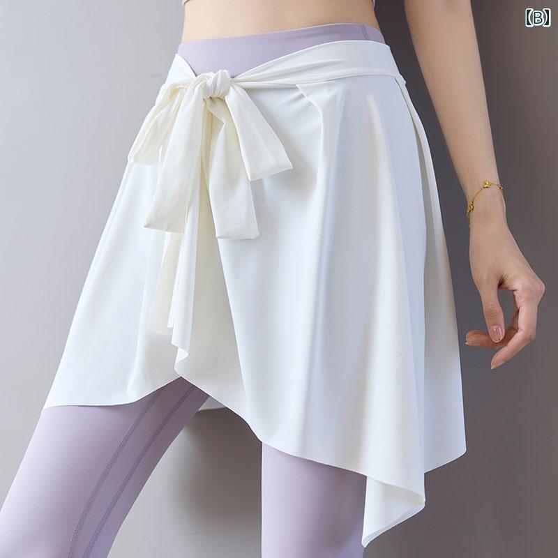 パンツドレス レディース 女性用 バット カーテン 付き ワンピース スカート ヒップ スカートを カバー する シャーク パンツ ボトム アーティファクト スポーツフィットネス ヨガ 夏の 薄手