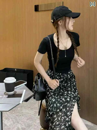 パンツドレス レディース フランスの レトロ フリル スリット 花柄 スカート レディース 2025 春と 夏 不規則な スリム ミディアムと ロング シフォンスカート パンツドレス レディース フランスの レトロ フリル スリット 花柄 スカート レディース 2025 春と 夏 不規則な スリム ミディアムと ロング シフォンスカート