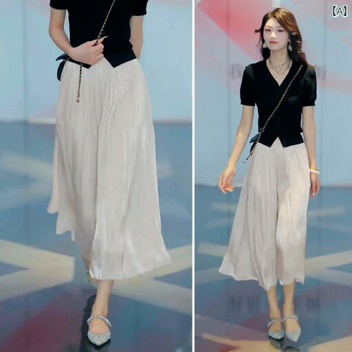 パンツドレス レディース 冷感 パンツ スカート レディース 夏 薄手 七分丈 ワイド レッグ ハイウエスト ドレープ メッシュ aライン ホット スタイル パンツドレス レディース 冷感 パンツ スカート レディース 夏 薄手 七分丈 ワイド レッグ ハイウエスト ドレープ メッシュ aライン ホット スタイル