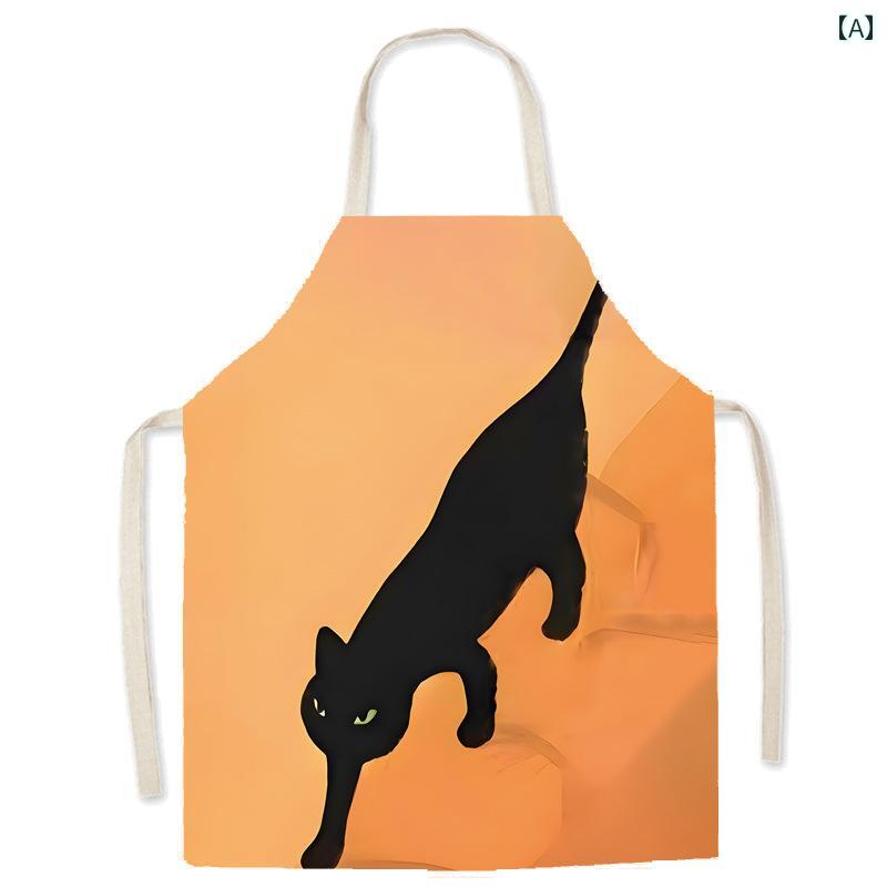 エプロン おしゃれ キッチン 北欧風のダーマ装飾シリーズのエプロンは、袖のないタイプで、キッチンで料理をする際に大人向けの家庭用防汚カバーアパレルです。