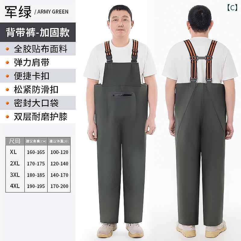 メンズ レインコート ワンピース ビブ ウェーダー レインコート メンズ 養殖 アウトドア 釣り 洗車 労働 保護 耐摩耗 胸まで 靴なし スーツ