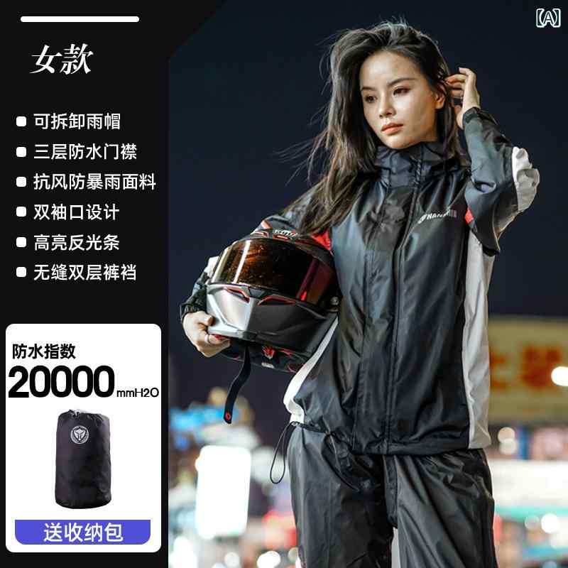 メンズ レインコート バイク用 レインコート レディース 防 雨 服 スプリット ライダー レインパンツ スーツ メンズ 全身 対策