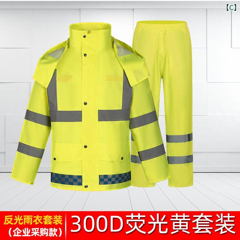 メンズ レインコート 反射 レインコート レインパンツ メンズ 大人用 スプリット 防 雨 テイクアウト ライダー 専用 バイク 厚手 ライディングウェア