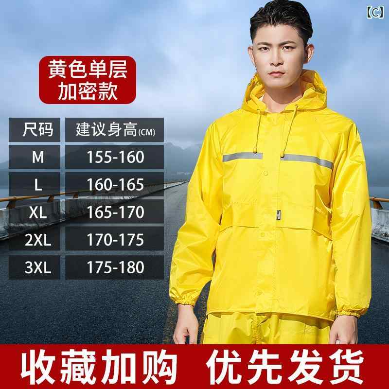かっぱ 男性用 レインコートと レインパンツ スーツ オートバイ 乗馬 防水 電気 自動車 メンズ レディース 分割 厚手 大人 二 重層 屋外 レインコート
