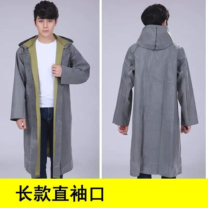 かっぱ 男性用 87 スタイル ロングの 昔ながらの スプリット レインコート 洪水 救助 ゴム キャンバス 労働 保護 厚手 腱 デューティ