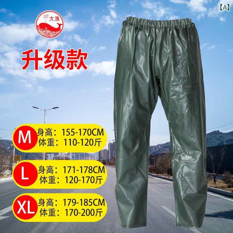 かっぱ 男性用 Dayu レインコートと レインパンツ スーツ スプリット トンネル 工事 現場 水上 作業 耐摩耗 防 雨 フルラ バー レインコート