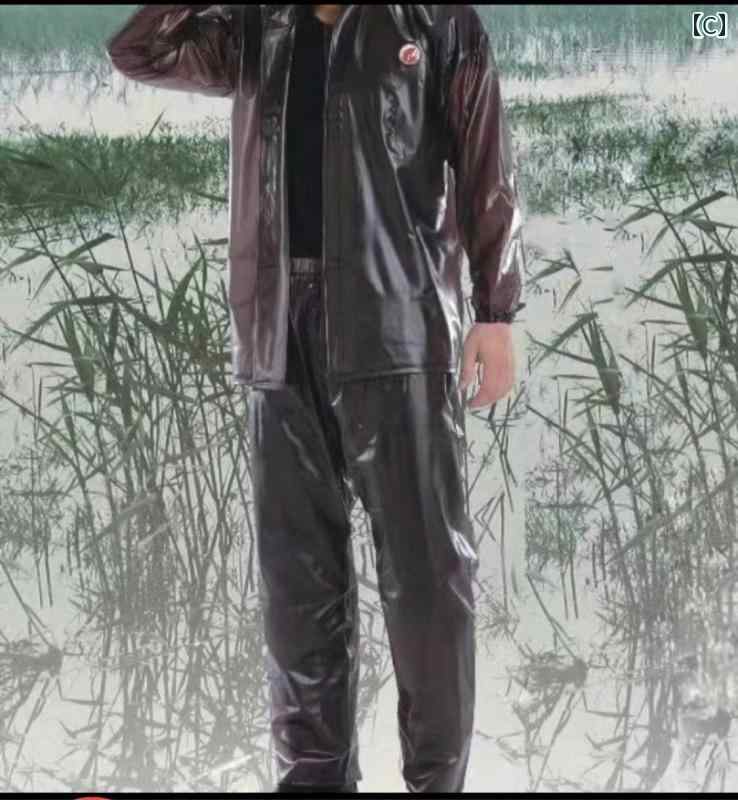 かっぱ 男性用 の 台湾大 宇 漁師 レインコート ウォータージャケット レインパンツ スーツ バイク 電気 自動車 全身 防水