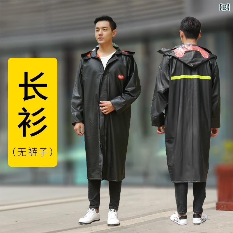 かっぱ 男性用 【 ゴムのような】 レインコートと レインパンツの 分割 スーツ 防水 美 団 テイクアウト 厚手 メンズ レディースの ライダーが 大雨を 防ぐに 乗馬