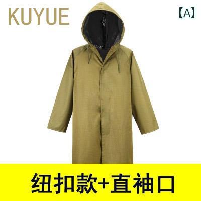 かっぱ 男性用 ミリタリー レインコート キャンバス ロング ワンピース 全身 防水 耐摩耗 厚手 大人 メンズ サイクリング 労働 保護 レインパンツ