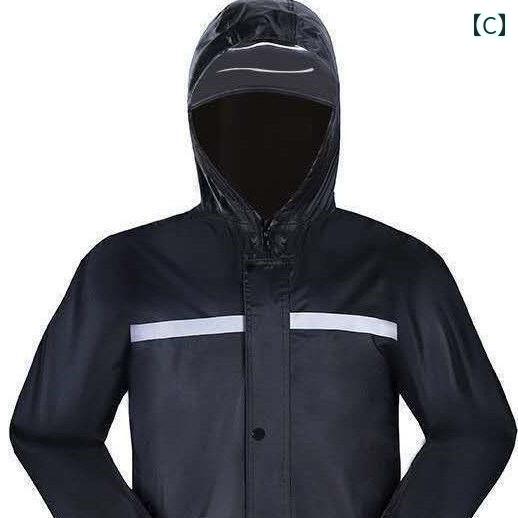 かっぱ 男性用 レインコート 上半身 ジャケット メンズ 服 スタイル トップ ハーフ 丈 シングル 労働 保護 ショート