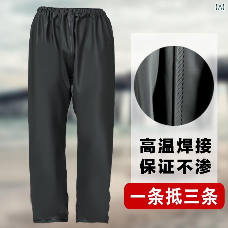 かっぱ 男性用 レインコートと レインパンツ スーツ 二 重層 男女兼用 全身 反射 分割 式 フル ラバー 防 雨 テイクアウト ライダー 電動 バイク