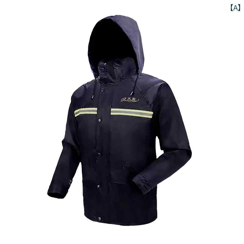 かっぱ 男性用 パラダイス シングル トップ バイク 電気 自動車 二 重層 レインコート 女性 男性 全身 防 雨 通気性 テイクアウト ジャケット