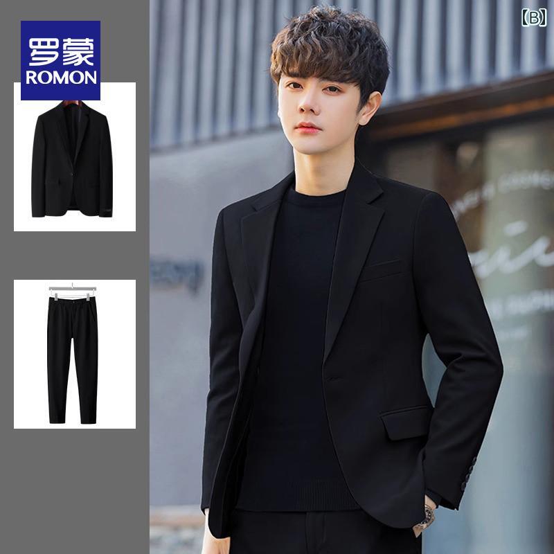 リクルート ビジネス メンズ ロモンの 男性用 カジュアル スーツ 大人 ドレス 花婿の 付添 人用 高級で な ウェディング ジャケット