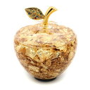 黄金のリンゴ 置き物 金箔入り ゴールドアップル 縁起物 林檎 箱付き 風水 幸福 幸運 お正月(3)