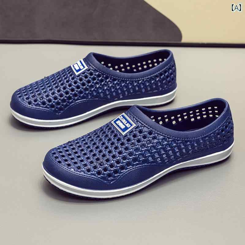 健康サンダル 2025年 ホール シューズ 男女兼用 通気性 つま先 韓国 カップル 滑り止め シェフ ワーク スポーツ ランニング サンダル