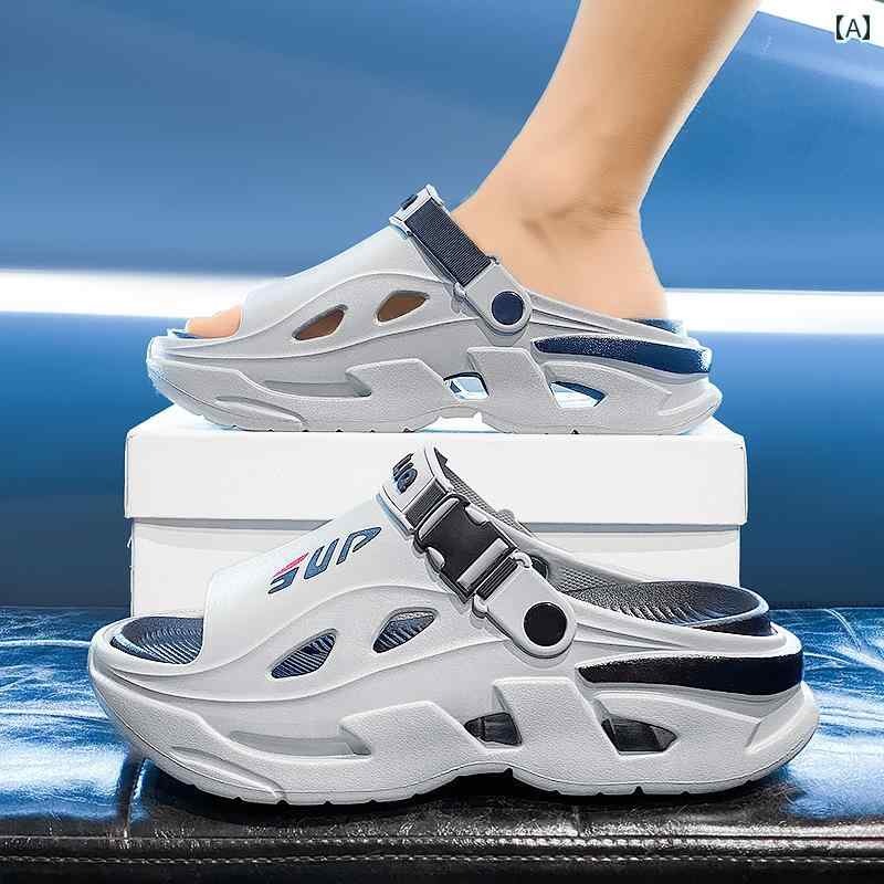健康サンダル 夏の アウトドア用 ボーイズ サンダル 滑り止めと 耐摩耗 運転用と 厚底 スポーツ 大きいサイズ 45 ウェーディング ビーチ