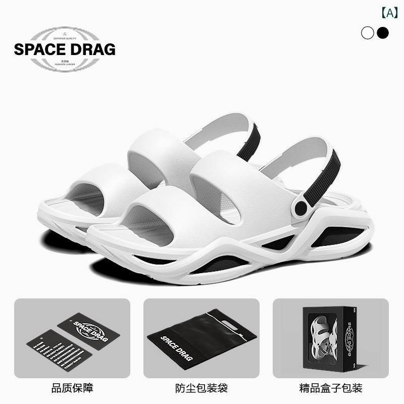 健康サンダル スペース ボート サンダル メンズ 耐摩耗 ビーチ デュアルパーパス 2025新 滑り止め ファ..