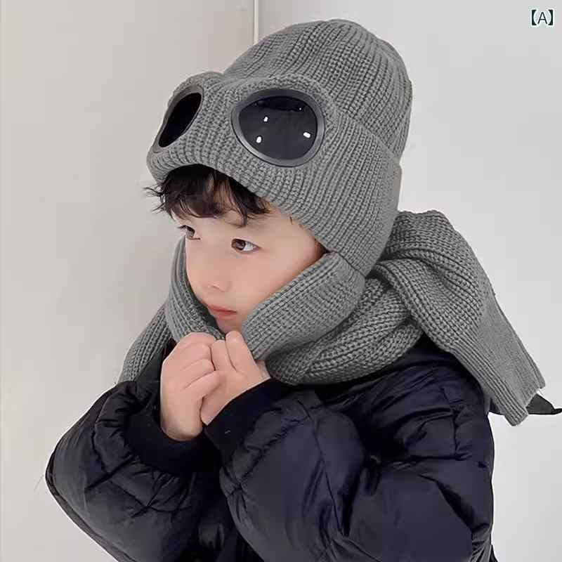 子供用 マフラー カジュアル 子供用 帽子 スカーフ 一 体型 秋冬 ネック バンド 冬用 耳 保護 2024 ビッグ ボーイ 冬 スタイル