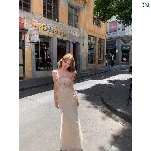 ワンピース ドレス レディース 優しい スタイルの ロング スカート 春と 夏の ウエスト スリミング レース メッシュ フラワー スプライシング ヒップ フィッシュ テールス リング ドレス レディース ワンピース ドレス レディース 優しい スタイルの ロング スカート 春と 夏の ウエスト スリミング レース メッシュ フラワー スプライシング ヒップ フィッシュ テールス リング ドレス レディース