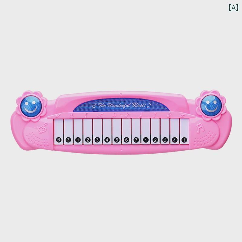 ピアノ おもちゃ 電子 ピアノの 子供の おもちゃ 幼児や 若見え 女の子が 遊ぶ ことが できる 教育 赤ちゃんの 初心者 ミニ ピアノ ピンク 充電 式
