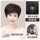 女性用 かつら ウィッグ フル ヘッド セット レディース ショート ヘア リアル デイリー ハット ワンピース テクスチャ マザー スタイル シームレス イン...