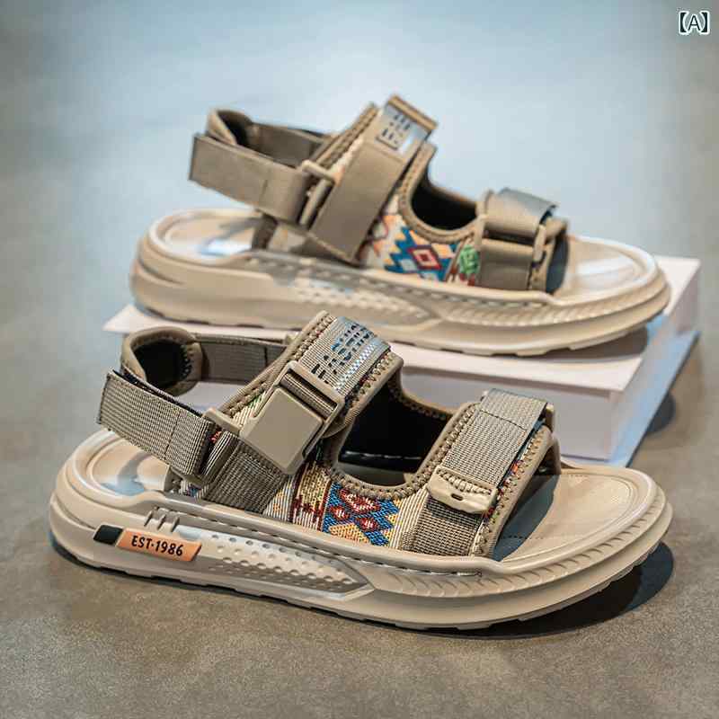 スポーツサンダル メンズ サンダル メンズ 2025 夏の 屋外 滑り止め 耐摩耗 ベトナム ビーチ