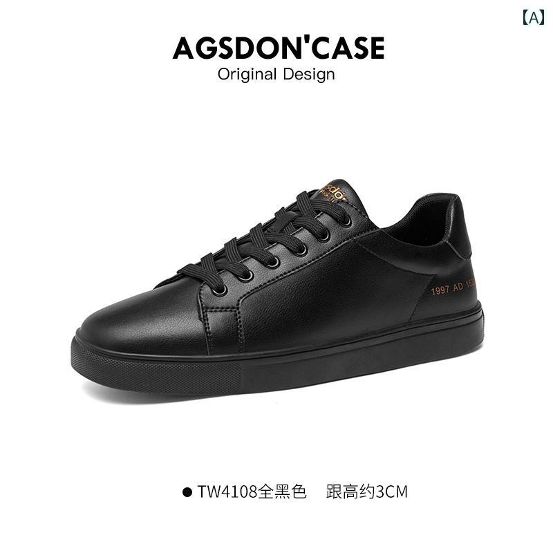 黒色 シューズ メンズ メンズシューズ 春 黒 スポーツ シューズ メンズ 2025新 夏 通気性 ビジネス カジュアル レザーシューズ