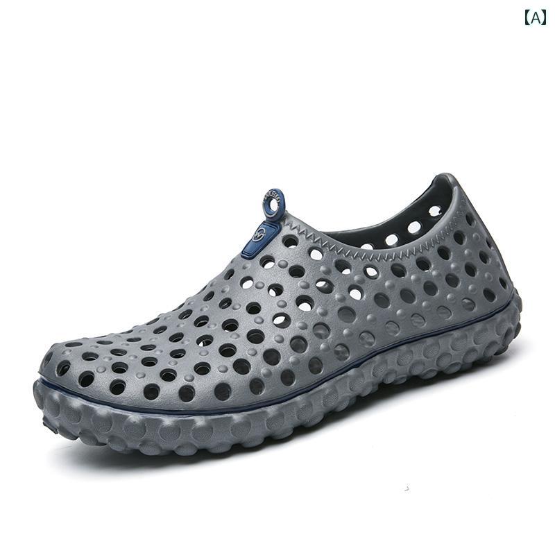 スポーツサンダル メンズ ホール シューズ メンズ 2024 新入 生 スポーツ サンダル サマー クリーク 滑り止め ビーチ メンズサンダル メンズシューズ(4)